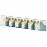 Ortronics Patch Panel Adapter Plate - 12 Port(s) - 6 x Duplex - Optical Fiber - Beige (62100050)