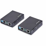 StarTech.com VDSL2 Ethernet Extender Kit, Network Extension Up to 0.6mi (1km), Long Range LAN Repeater over RJ11/CAT5e/CAT6, Up to 300Mbps - VDSL2 Ethernet Extender over UTP/CAT5e/CAT6/RJ11 cabling up to 0.6mi (1km); Network Extender is capable of up to 300Mbps; DIP switch selectable settings; Works with 3rd party VDSL2 IP DSLAMs; 802.1Q VLAN tag transparency preserves VLAN-tagged traffic