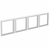 Lorell+Desk-Mount+Hutch+Frosted+Glass+Door