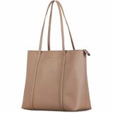 bugatti Pure Carrying Case (Tote) for 14" Notebook, Tablet, Key - Taupe - Vegan Leather Body - Trolley Strap - 13.25" (336.55 mm) Height x 15" (381 mm) Width x 6.25" (158.75 mm) Depth - 1 Each