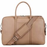 bugatti Pure Carrying Case (Briefcase) for 15.6" Notebook - Taupe - Vegan Leather Body - Shoulder Strap, Handle - 17" (431.80 mm) Height x 12" (304.80 mm) Width x 3" (76.20 mm) Depth - 1 Each