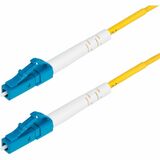 StarTech.com 3m (9.8ft) LC to LC (UPC) OS2 Single Mode Simplex Fiber Optic Cable, 9/125µm, 40G/100G, LSZH Fiber Patch Cord - 9.8ft LC/LC-UPC Simplex OS2 Single Mode Fiber Cable supports 40G/100G and BiDi; 9/125µm core/cladding; 1260-1625nm Laser Optimized; LSZH jacket w/molded strain reliefs; Bend Radius: 10mm (loaded/unloaded); Insertion/Return Loss: ≤0.3dB/≥55dB