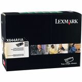 Lexmark X644A11A Black Return Program Toner Cartridge - Laser - 10000 Page - 1 Each