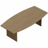 Offices To Go Newland 96" Boat Shaped Conference Table - Band Edge - Absolute Acajou Table Top - Modular - For Workstation, Office, Meeting, Training