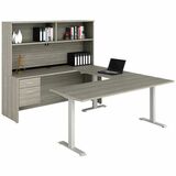 Offices To Go Ionic Office Furniture Suite - 72" x 42" x 24" - Finish: Noce Grigio