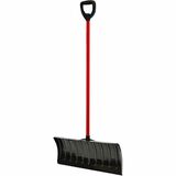 ERA Infinity 26-inch Snow Shovel, Black/Red - 3.75" (95.25 mm) Length - Black, Red - Polyolefin - 1.40 kg - Lightweight, Easy to Use, Eco-friendly - 1 Each