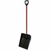 ERA Infinity 13.5-inch Snow Shovel, Black/Red - 4" (101.60 mm) Length - Black, Red - Polyolefin - 1.22 kg - Lightweight, Easy to Use, Eco-friendly - 1 Each