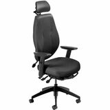 ergoCentric airCentric Task Chair - Black Seat Color - Fabric, Molded Foam Seat Material - Black Back Color - Mesh, Plastic, Molded Foam Back Material - Black Frame Color - 5-star Base - Armrest
