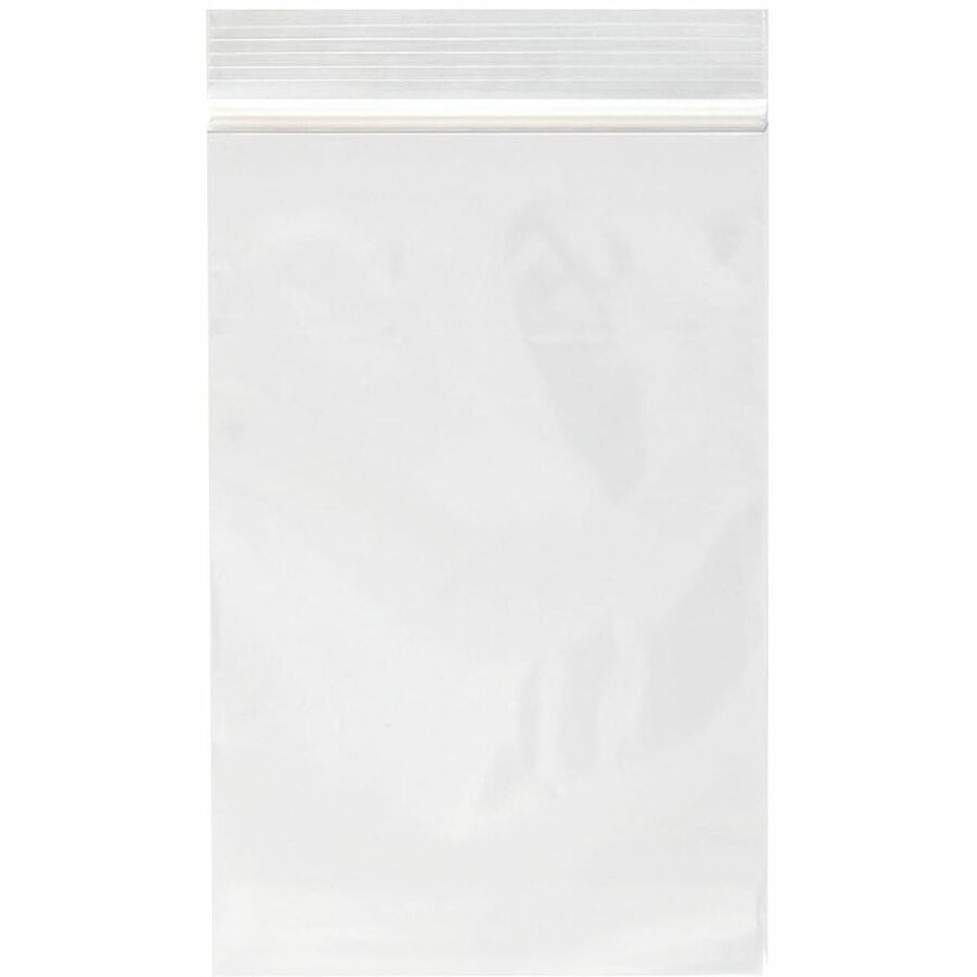 Crownhill Carry Bag - Zipper Closure - Transparent - 7" x 5" - 100 / Pack