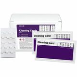 KICTeam Cleaning Card - For Cash Recycler - Individually Wrapped - Fabric - White - 15 / Box