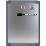 Quartet Dry Erase Board - 8.5" (21.59 cm) Width x 11" (27.94 cm) Height - Painted Steel Surface - Silver Plastic Frame - Magnetic - Durable