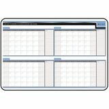 Day-Timer Standard Black Vinyl Frame Board, 120 Day, 24" x 36"