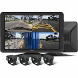 Image of GekoGear Orbit T100 4 Channel 1080P Dash Cam For Trucks With a 10.1" IPS Screen