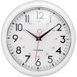 Kiera Grace Wall Clock - Quartz - White Main Dial - White Case - Chrome - Retro Style