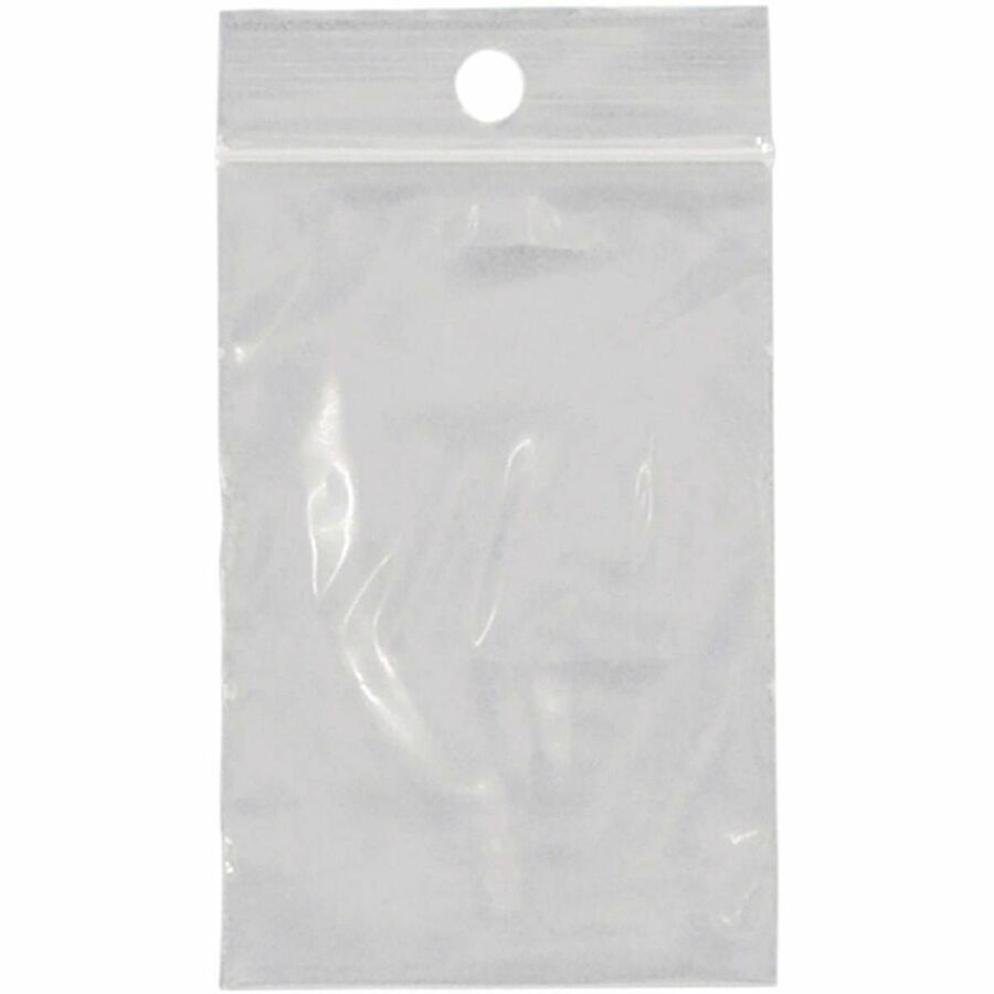 SPC Storage Bag - 6" Length x 4" Width - 2 mil Thickness - Zipper Closure - Transparent, Clear - Polyethylene - 1000 / Box