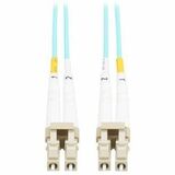 Eaton Tripp Lite Series 10Gb Duplex Multimode 50/125 OM3 OFNP Fiber Patch Cable (LC/LC) - Aqua, 2 m (6.6 ft.), TAA