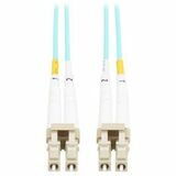 Eaton Tripp Lite Series 10Gb Duplex Multimode 50/125 OM3 OFNP Fiber Patch Cable (LC/LC) - Aqua, 10 m (32.8 ft.), TAA