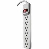 Woods 6-Outlets Power Strip - 6 x AC Power - 2 ft (0.61 m) Cord - 15 A Current - 120 V AC Voltage - 1.80 kW - White