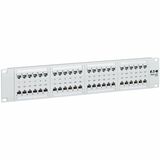 Tripp Lite series N252-P48-WH Network Patch Panel - 48 Port(s) - 48 x RJ-45 - 2U High - Category 6, Category 5e, Category 5 - White - 19" Wide - Rack-mountable 