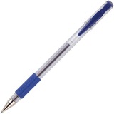 Integra Gel Ink Stick Pens - Blue Gel-based Ink - Clear Barrel - 12 / Box