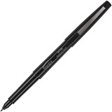 Integra Medium-point Pen - Medium Pen Point - Black Water Based Ink - Black Barrel - Resin Tip - 1 Dozen