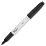Integra Bullet Tip Dry-erase Whiteboard Markers - Bullet Marker Point Style - Black Alcohol Based Ink - Black Barrel - Fiber Tip - 12 / Box