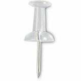 Universal+Clear+Push+Pins%2C+Plastic%2C+Clear%2C+0.38%22+%2C+400%2FPack