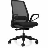 Offices To Go TL Chair - Foam Seat Material - Mesh Back Material - High Back - 5-star Base - Carbon - Armrest