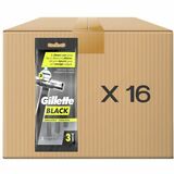 Gillette Shaving Razor - Black - 16 / Case - Lubricating Strip