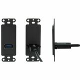 Image of NSI HDMI and USB Wallplate Cover for MOFO Fiber Technology, White