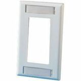 Ortronics Stylistics Plastic Cover Plate, Single Gang - 1 x Total Number of Socket(s) - 1-gang -...