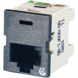 Ortronics Clarity 6 TracJack, T568A/B, 180 degree, Black - 1 - 1 x RJ-45 Network - Female - Black...