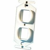 Ortronics TracJack 106-Type Frame, Two-Port, White - 2 x Total Number of Socket(s) - 1-gang - Wall...