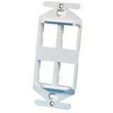 Ortronics Tracjack Stylistics Frame, Four-Port, White - 4 x Total Number of Socket(s) - 1-gang -...