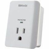 Wood Industries 1-Outlet Surge Suppressor/Protectors - 1 x AC Power - 1.80 kVA - 1080 J - 120 V AC Input