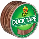 Duck Duct Tape - Wood Grain, 1.88 in. x 10 yd. - 10 yd (9.1 m) Length x 1.88" (47.8 mm) Width - For Wood, Vinyl, Plastic, Leather, Metal, Laminate, Indoor, Floor Marking - 1 Each