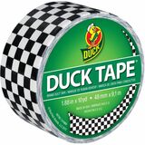 Duck Duct Tape - Checker, 1.88 in. x 10 yd. - 10 yd (9.1 m) Length x 1.88" (47.8 mm) Width - For Wood, Vinyl, Plastic, Leather, Metal, Laminate, Indoor, Floor Marking - 1 Each