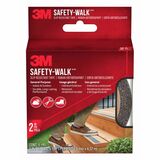 3M Safety-Walk Slip Resistant Tape - 15 ft (4.6 m) Length x 2" (50.8 mm) Width - Black - Polymer - Poly Coated Paper Backing - Wear Resistant, Slip Resistant - For Ladder, Indoor, Outdoor, Wet Surface, Traffic Area, Concrete, Stone, Stairway, Home - 1 Each