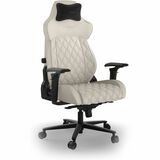 Corsair TC500 LUXE Gaming Chair - For Gaming - Fabric, Metal, Steel, Polyurethane, Foam - Frost