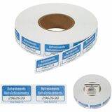 Merangue Single Ticket Roll, 'Refreshments', 1000 per roll - Blue, White - 1000 Each