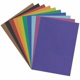 Pacon&reg; 4-Ply RailRoad Board, 10 Assorted Colors, 22" X 28" , 100 Sheets