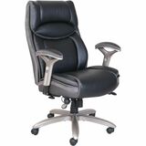 Serta Smart Layers Chair - Black Back - High Back - Black, Slate - Bonded Leather, Plush - true - 1 / Unit - Big and Tall