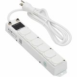 Tripp Lite series Safe-IT PS-607-HG-OEMLM Power Strip - NEMA 5-15P-HG - 6 x NEMA 5-15R-HG - 7 ft Cord - 15 A Current - 120 V AC Voltage - Rack-mountable - White