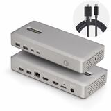 StarTech Dual-Monitor USB4 Docking Station, Dual 4K 120Hz or Single 8K 60Hz HDMI, 100W Laptop Charging, 2.5GbE, Driverless USB-C Dock