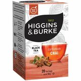Higgins & Burke Naturals Cardamom Chai Black Tea Black Tea - Black Tea - 0.1 oz (2.50 g) Per Bag - 20 Teabag - Kosher - 20 / Box