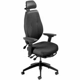 ergoCentric airCentric Chair - Fabric, Foam Seat Material - Black Back Color - Foam, Polyurethane Foam, Plastic, Mesh Back Material - Black Frame Color - 5-star Base - Black - Mesh - Armrest