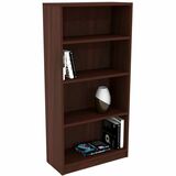 HDL Bookcase - 1" (25.40 mm) Thickness, 64.5" (1638.30 mm) Height x 31.5" (800.10 mm) Width x 13.8" (349.25 mm) Depth - 4 Shelve(s) - 2 Adjustable Shelf(ves) - Material: Laminate, Particleboard - Finish: Royal Mahogany, Laminate - Adjustable/Fixed Shelf -