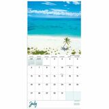 TF Publishing 2026 Tropical Beaches Mini Calendar - Mini - Monthly - 12 Month - January 2026 to December 2026 - 7" (177.80 mm) x 7" (177.80 mm) Sheet Size - Wall Mount - Multi - Paper