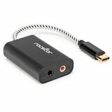 Image of Rocstor Premium USB-C to 3.5mm Stereo Speaker / Headphone and Microphone Audio Adapter