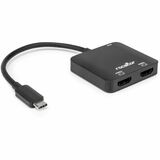 Image of Rocstor Premium USB-C to Dual HDMI 4K@60Hz, 1x USB-C 100W Power Delivery PD